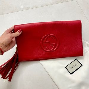Gucci Soho tassel clutch bag